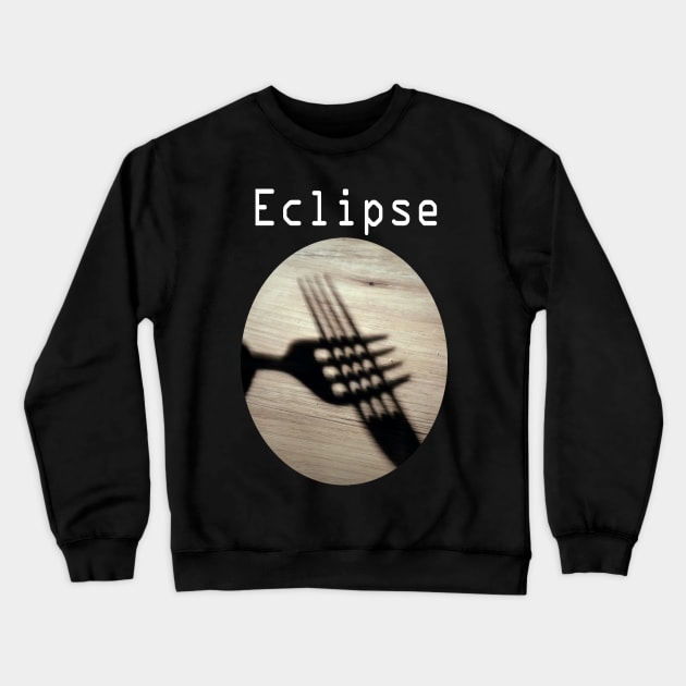 Crossed forks shadow of an eclipse Crewneck Sweatshirt by PHOTOMOJOMANTN 